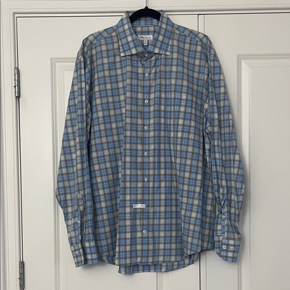 Peter Millar Button Up Top, Size XL